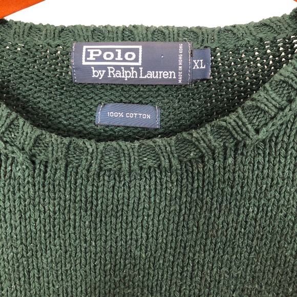 Polo by Ralph Lauren Men's Green Crewneck Sweater - Picture 3 of 6